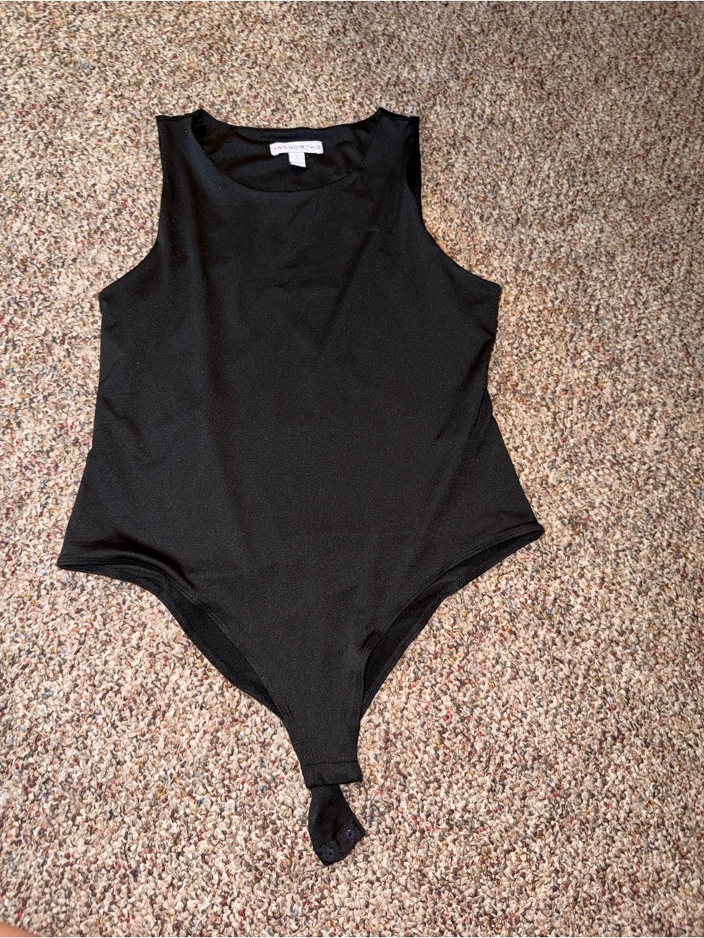 Black Sleeveless Bodysuit
